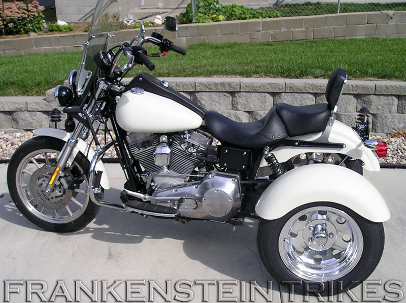 Frankenstein Trike Conversion Kit on Harley-Davidson Dyna
