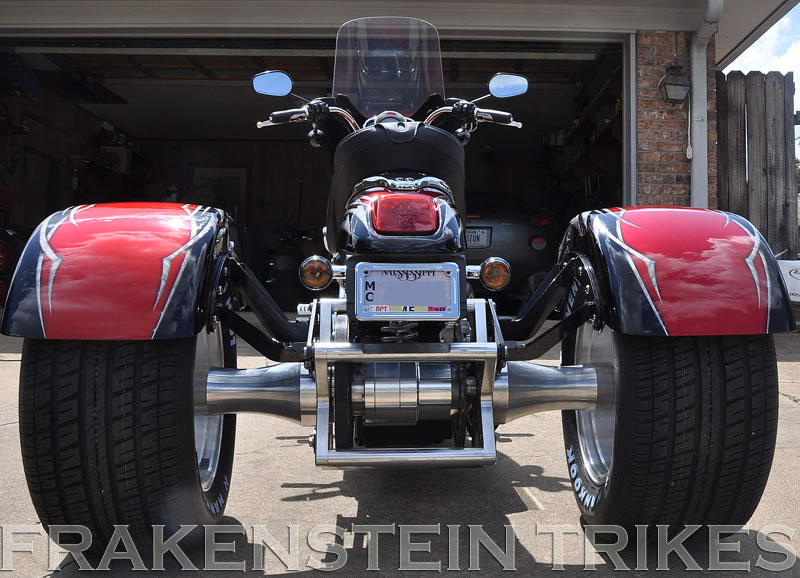 Harley Davidson V-Rod Trike with Frankenstein Trike conversion kit